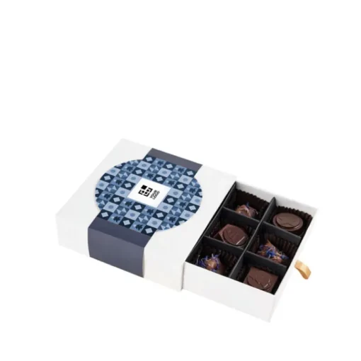 Gift Campaign Scatola di 9 cioccolatini con ripieno di caffè e prugne al cioccolato> Cioccolatini