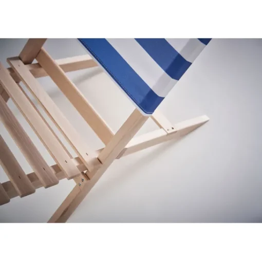 Gift Campaign Sdraio da spiaggia pieghevole in legno con schienale in poliestere> Gadget Da Mare