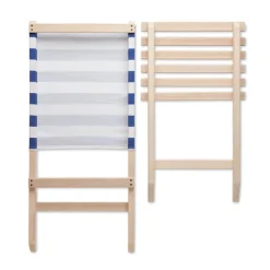 Gift Campaign Sdraio da spiaggia pieghevole in legno con schienale in poliestere></noscript> Gadget Da Mare