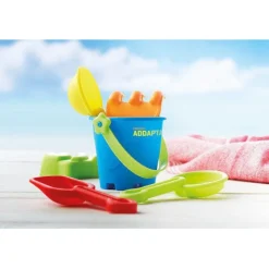 Gift Campaign Secchiello da spiaggia con paletta, restrello, colino e formina Junior></noscript> Gadget Da Mare