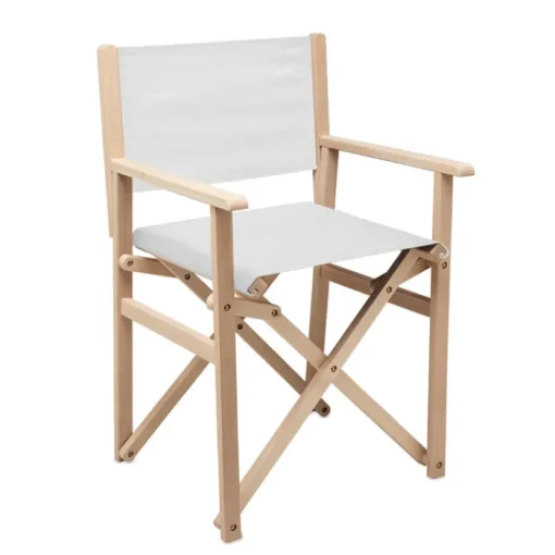 Gift Campaign Sedia pieghevole in legno con seduta sfoderabile in poliestere> Gadget Da Mare