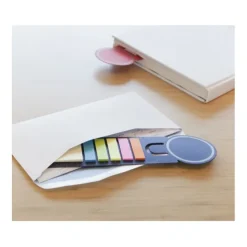 Gift Campaign Segnalibro promozionale con righello e note adesive a due misure></noscript> Post-It E Memo