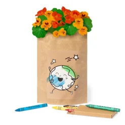 Gift Campaign Semi di nasturzio e substrato in busta con 6 colori a cera Kids Colors> Vasetti Con Semi