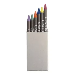 Gift Campaign Set 6 colori a cera in scatola di cartone promozionale Multicolor 6></noscript> Matite Colorate