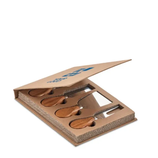 Gift Campaign Set 4 coltelli da formaggio in acciaio con manici in di caucciù> Altri Utensili Da Cucina