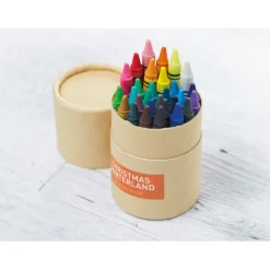 Gift Campaign Set 30 pastelli in astuccio di cartone cilindrico promozionale Wax 30></noscript> Regali Per Bambini|Matite Colorate