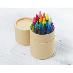 Gift Campaign Set 30 pastelli in astuccio di cartone cilindrico promozionale Wax 30></noscript> Regali Per Bambini|Matite Colorate