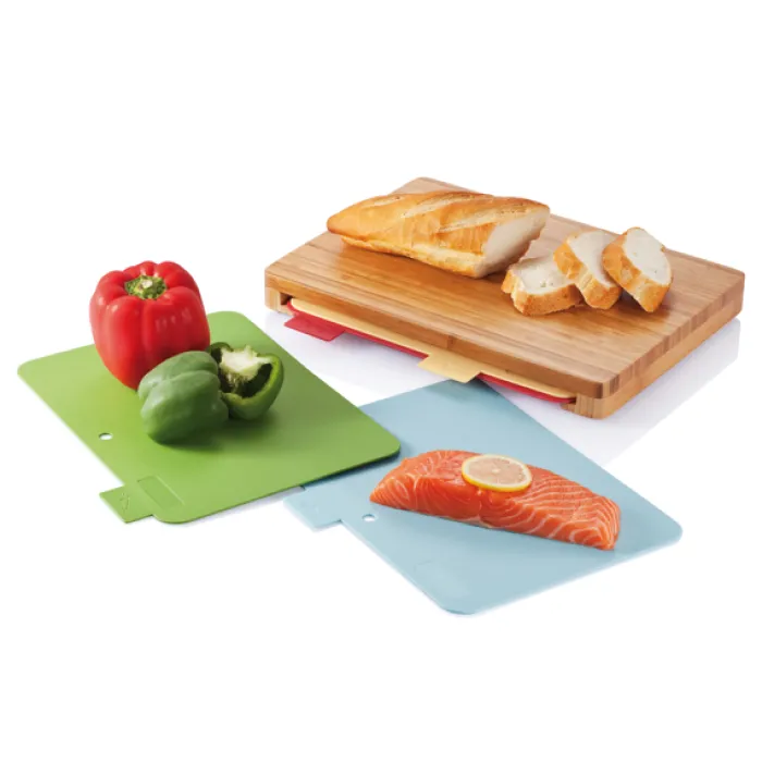 Gift Campaign Set composta da 4 taglieri in plastica per diversi tipi di cibo> Taglieri