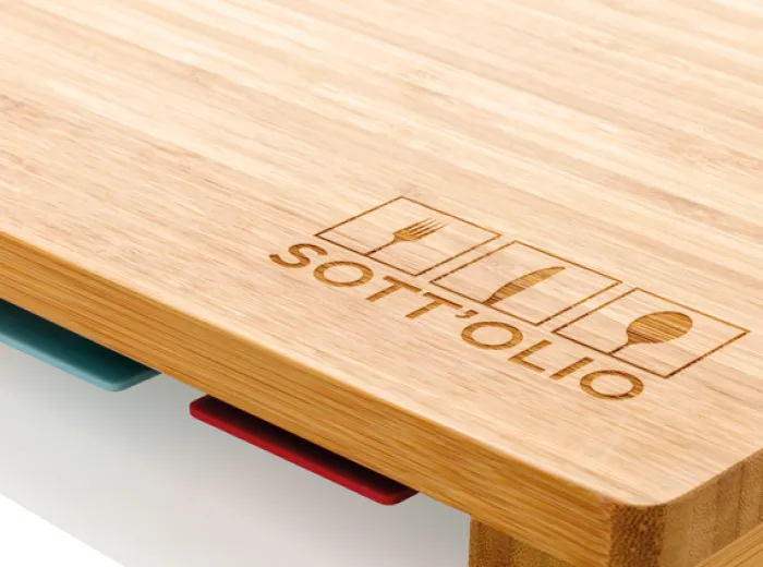 Gift Campaign Set composta da 4 taglieri in plastica per diversi tipi di cibo> Taglieri