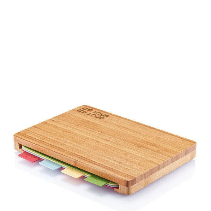 Gift Campaign Set composta da 4 taglieri in plastica per diversi tipi di cibo> Taglieri