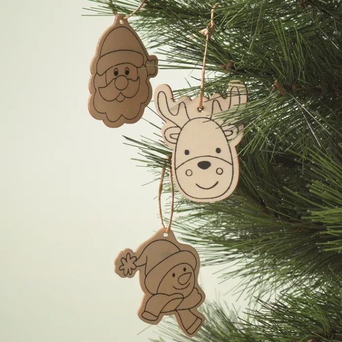 Gift Campaign Set con 4 pastelli e 3 figure natalizie da colorare> Gadget Natalizi