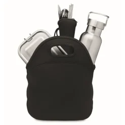 Gift Campaign Set con borraccia, portapranzo, posate e borsa in neoprene Lunch TakeAway> Porta Pranzo|Gadget Per L'Ufficio