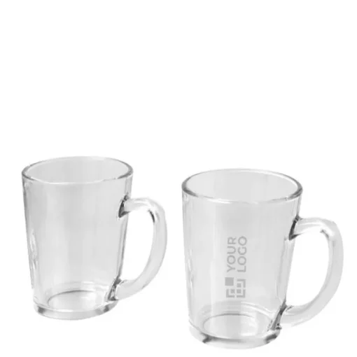 Gift Campaign Set con due tazze da tè in vetro con una capacità di 310ml ciascuna> Tazzine Da Caffè E Tazze Tè