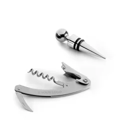 Gift Campaign Set da vino in scatola con tappo e cavatappi in zinco></noscript> Gadget Per Vino