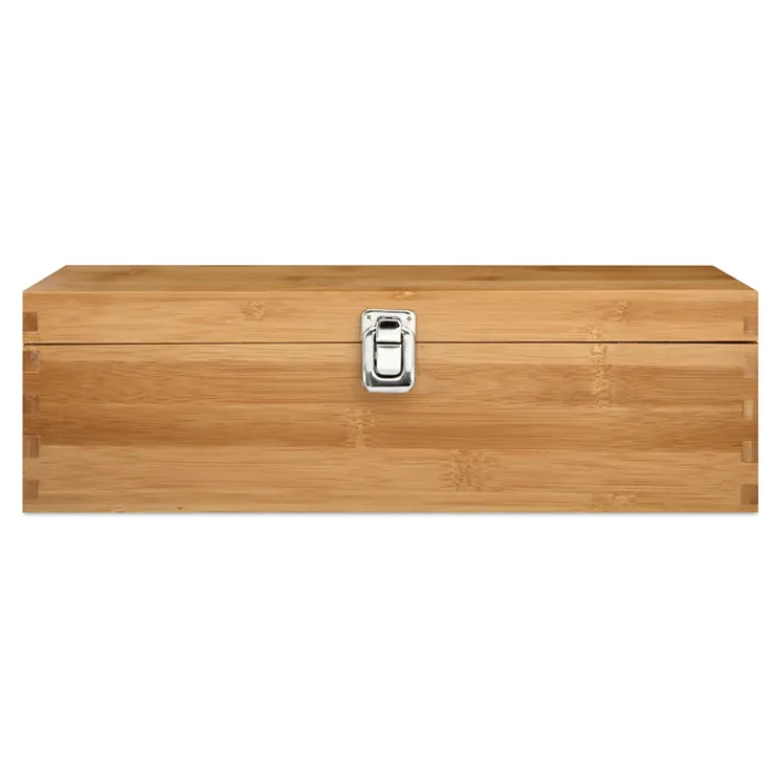 Gift Campaign Set da vino personalizzati con cofanetto di bambù Semillon> Gadget Per Vino