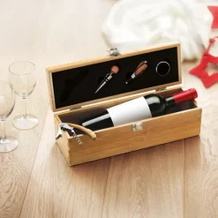 Gift Campaign Set da vino personalizzati con cofanetto di bambù Semillon><noscript><img width=
