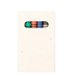Gift Campaign Set di 6 colori a cera in scatola di cartone con semi di petunia></noscript> Matite Colorate