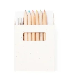 Gift Campaign Set di 6 matite colorate con temperino e disegni in scatola con semi><noscript><img width=