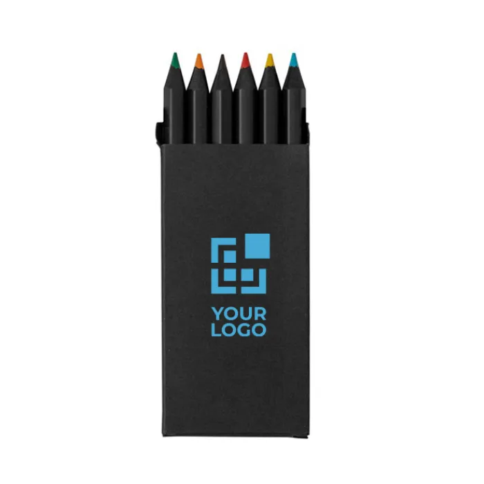 Gift Campaign Set di 6 matite colorate in legno in scatola di cartone riciclato> Matite Colorate