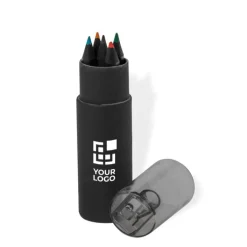 Gift Campaign Set di 6 matite colorate in legno in astuccio con temperamatite></noscript> Matite Colorate