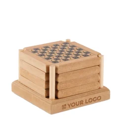 Gift Campaign Set di 4 sottobicchieri in sughero e MDF con gioco da tavola Cork Game></noscript> Giochi E Passatempo