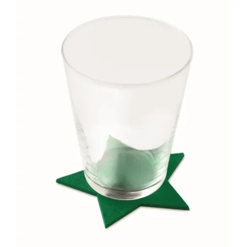 Gift Campaign Set di 4 sottobicchieri personalizzati in feltro a forma di stella> Gadget Natalizi