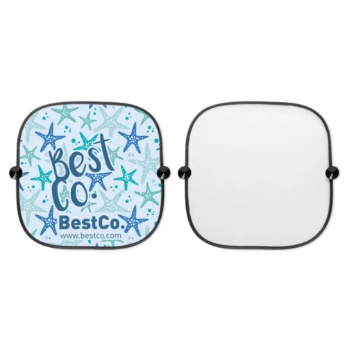 Gift Campaign Set di 2 tendine parasole per auto personalizzate con 2 ventose Shadow> Gadget Per Auto