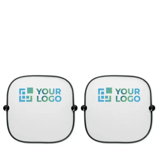 Gift Campaign Set di 2 tendine parasole per auto personalizzate con 2 ventose Shadow> Gadget Per Auto