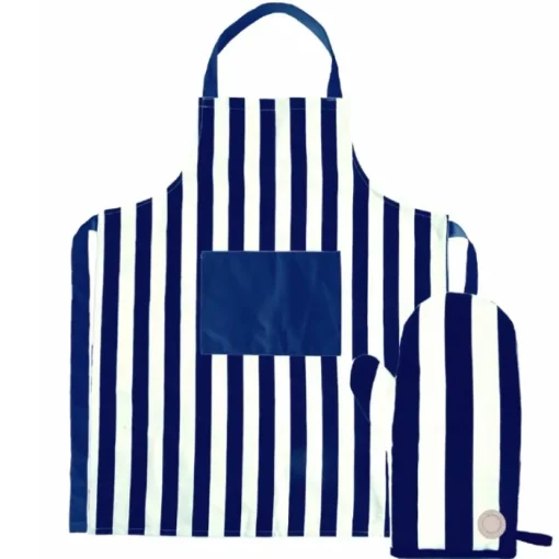 Gift Campaign Set di grembiule e guanto da barbecue con design a righe Segaform> Grembiuli Personalizzati