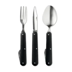 Gift Campaign Set di posate personalizzate pieghevoli da campeggio in acciaio Inox> Altri Utensili Da Cucina