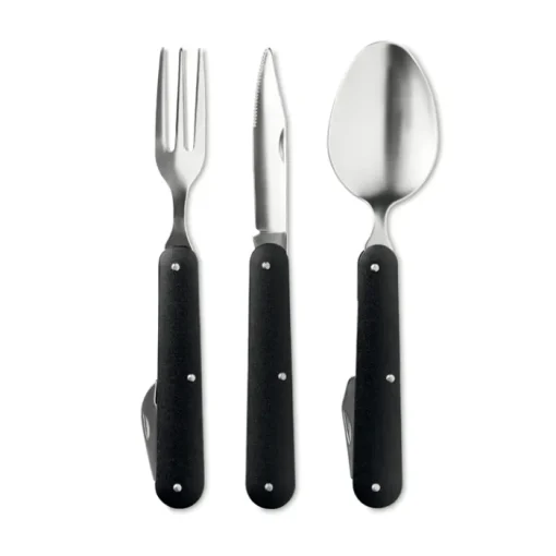 Gift Campaign Set di posate personalizzate pieghevoli da campeggio in acciaio Inox> Altri Utensili Da Cucina