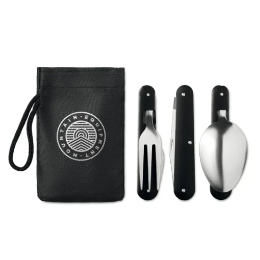 Gift Campaign Set di posate personalizzate pieghevoli da campeggio in acciaio Inox> Altri Utensili Da Cucina