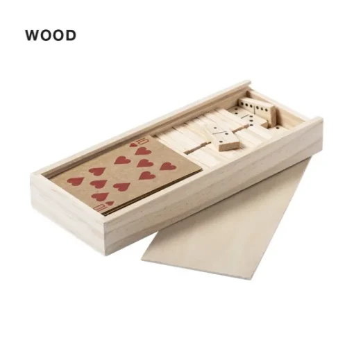 Gift Campaign Set giochi ecologici carte e domino in scatola di con logo Funny> Giochi E Passatempo
