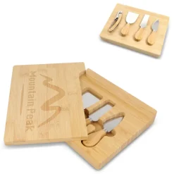 Gift Campaign Set in bambù personalizzabile con utensili per formaggi e vino></noscript> Gadget Per Vino|Cavatappi Personalizzati