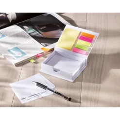 Gift Campaign Set memo con logo in cartone con foglietti e memo stickers Memoset></noscript> Post-It E Memo