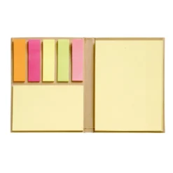 Gift Campaign Set memo due misure in cartone riciclato con stickers EcoStick></noscript> Post-It E Memo