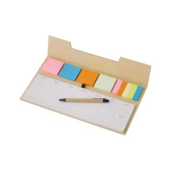 Gift Campaign Set note adesive con agenda settimanale e penna in cartone Memo></noscript> Gadget Per L'Ufficio|Post-It E Memo
