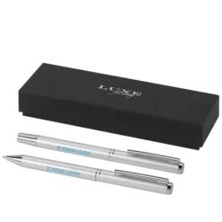 Gift Campaign Set penna e roller in alluminio riciclato anodizzato a inchiostro nero></noscript> Penne Ecologiche