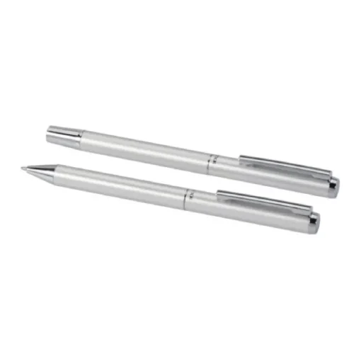 Gift Campaign Set penna e roller in alluminio riciclato anodizzato a inchiostro nero> Penne Ecologiche