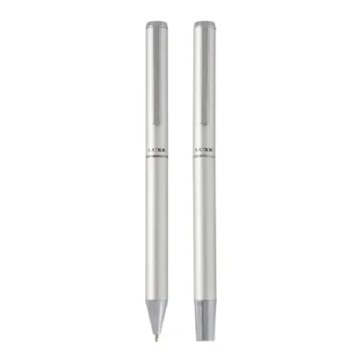 Gift Campaign Set penna e roller in alluminio riciclato anodizzato a inchiostro nero> Penne Ecologiche