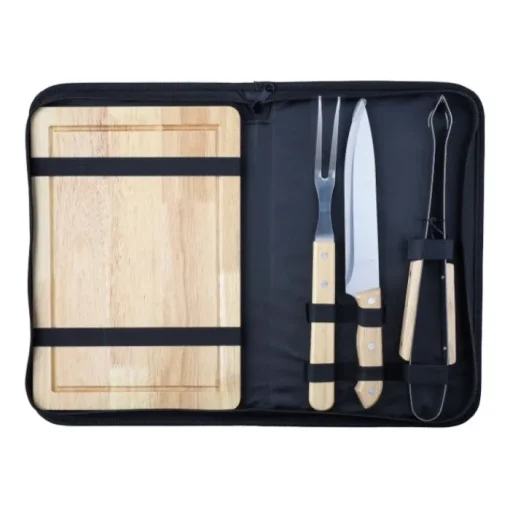 Gift Campaign Set per barbecue in acciaio inox con manici in legno> Altri Utensili Da Cucina