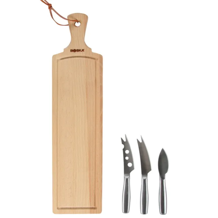 Gift Campaign Set per formaggi con tagliere in legno e coltelli Boska> Altri Utensili Da Cucina|Taglieri