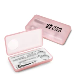 Gift Campaign Set per la manicure con 4 accessori in astuccio personalizzabile Charm></noscript> Gadget Per Parrucchieri