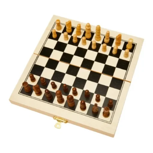 Gift Campaign Set per scacchi dama e backgammon in legno di pino pregiato> Giochi E Passatempo