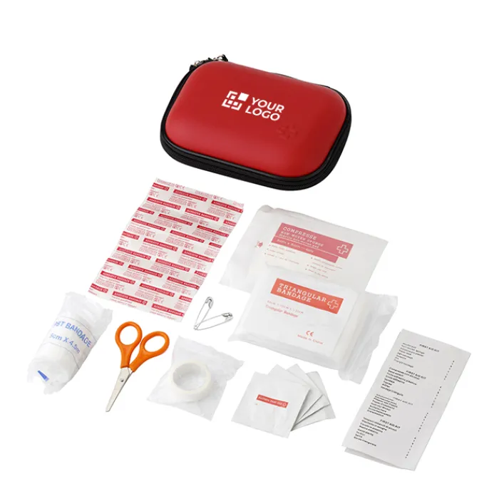 Gift Campaign Set primo soccorso promozionale custodia rigida 16 accessori Traveller> Gadget Per Auto|Gadget Per L'Ufficio