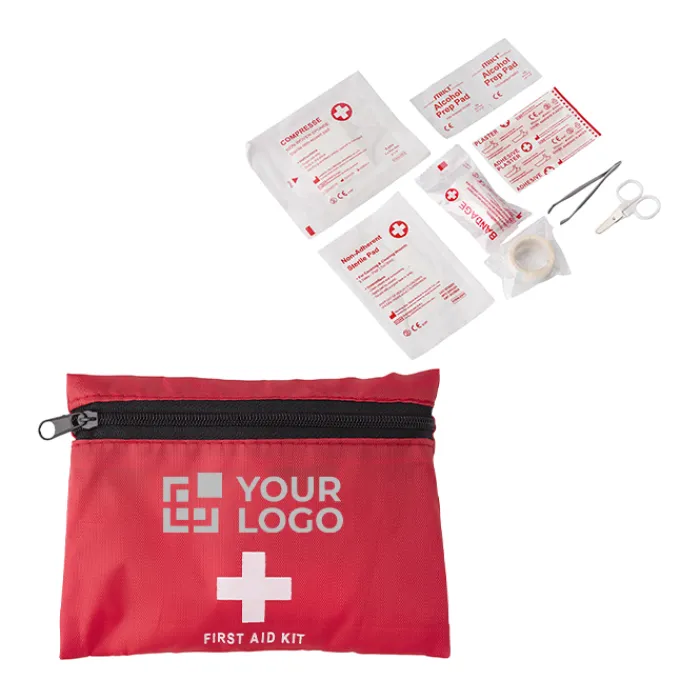 Gift Campaign Set pronto soccorso promozionale in sacchetto 10 accessori Alert> Gadget Per Auto