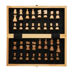 Gift Campaign Set scacchi pubblicitario 32 pedine in legno con scacchiera pieghevole></noscript> Giochi E Passatempo