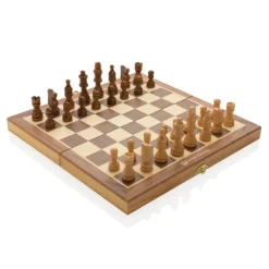 Gift Campaign Set scacchi pubblicitario 32 pedine in legno con scacchiera pieghevole></noscript> Giochi E Passatempo