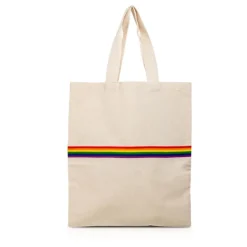 Gift Campaign Shopper con fascia multicolore e manici lunghi in cotone 180 g/m2></noscript> Shopper In Cotone Personalizzate