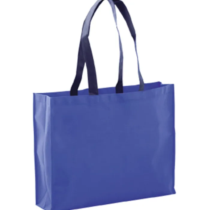 Gift Campaign Shopper con logo dai manici lunghi e neri 100 g/m2 Black Handle> Shopper Tnt
